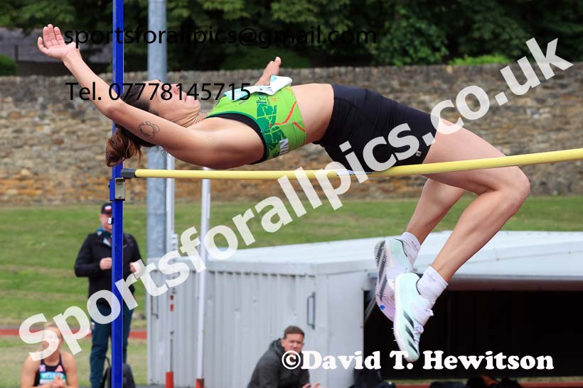Womens Heptathlon High Jump, 2024 EAP International Combined events, Hewcham, Northumberland.  Photo: David T. Hewitson/Sports for All Pics